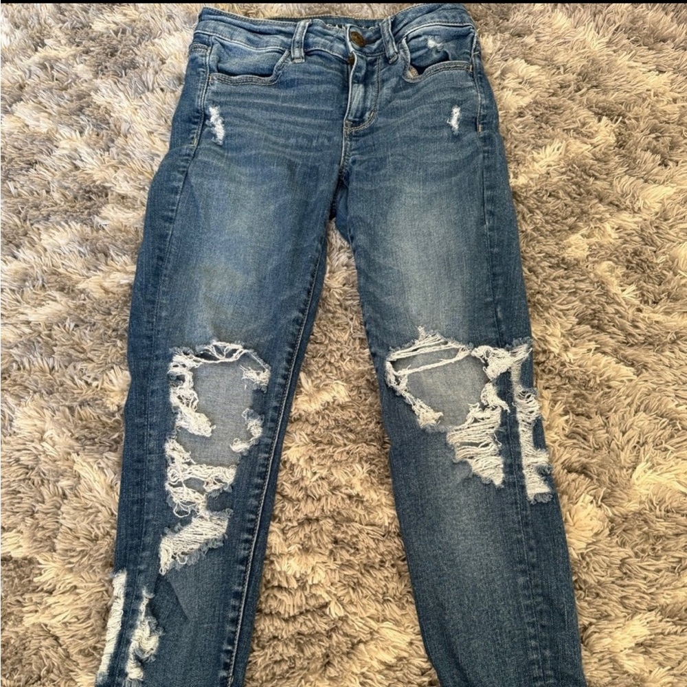 American Eagle Ripped Skinny Jeans